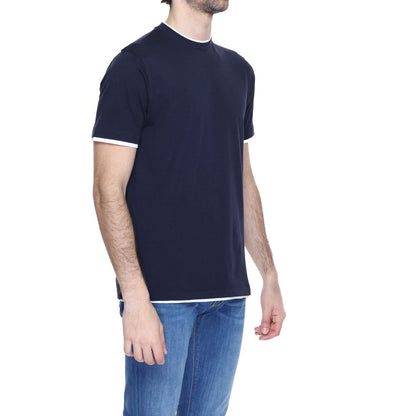 Hamaki-Ho Blue Cotton T-Shirt