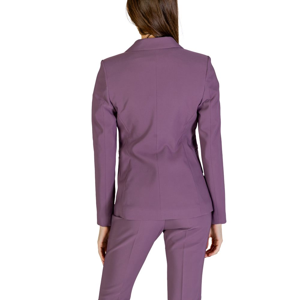 Sandro Ferrone Purple Polyester Suits & Blazer