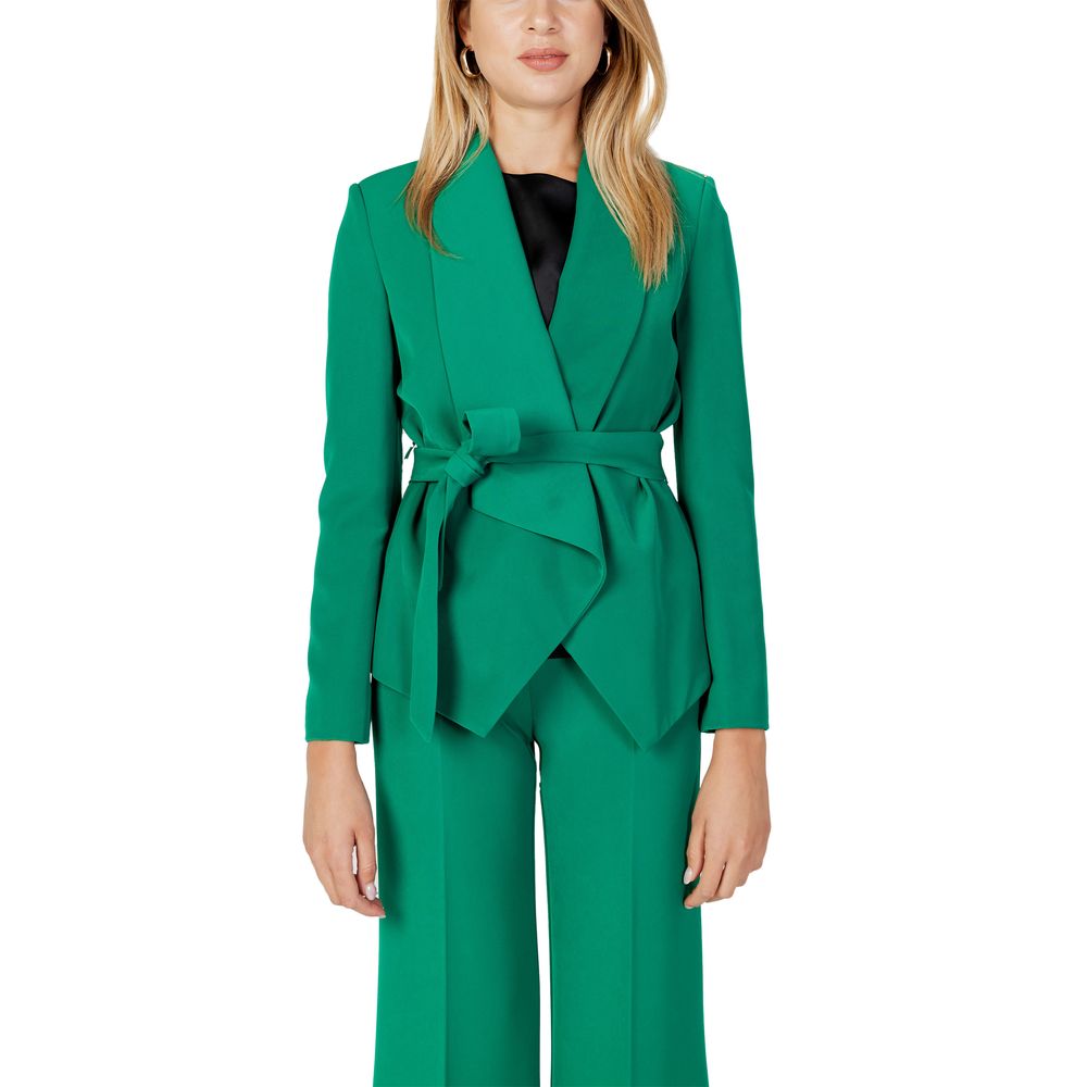 Sandro Ferrone Green Polyester Suits & Blazer