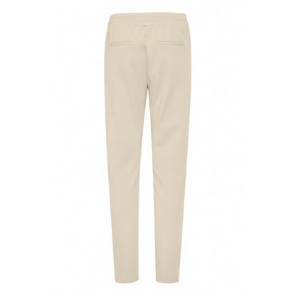 ICHI Beige Polyester Jeans & Pant