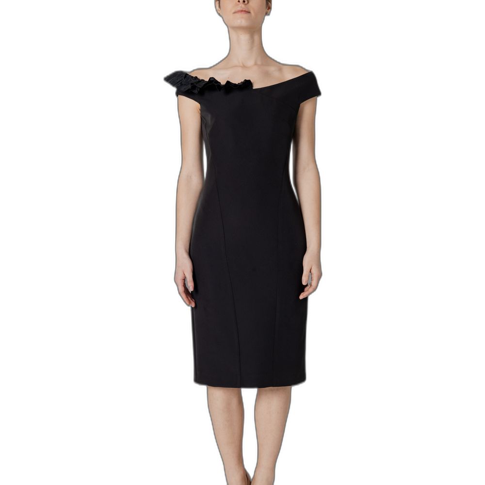 Sandro Ferrone Black Polyester Dress