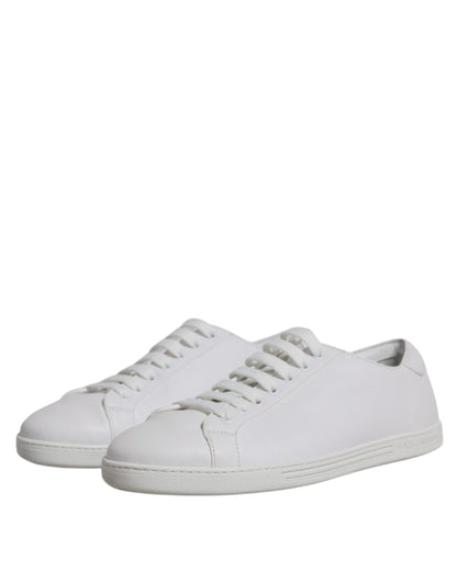 Dolce & Gabbana White Low Top Men Saint Tropez Sneakers Shoes