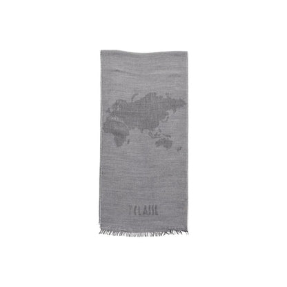 Alviero Martini Prima Classe Gray Polyacrylic Scarf