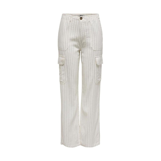 Only White Linen Jeans & Pant