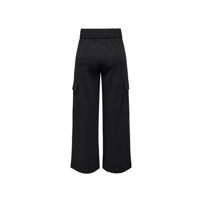 Jacqueline De Yong Black Polyester Jeans & Pant