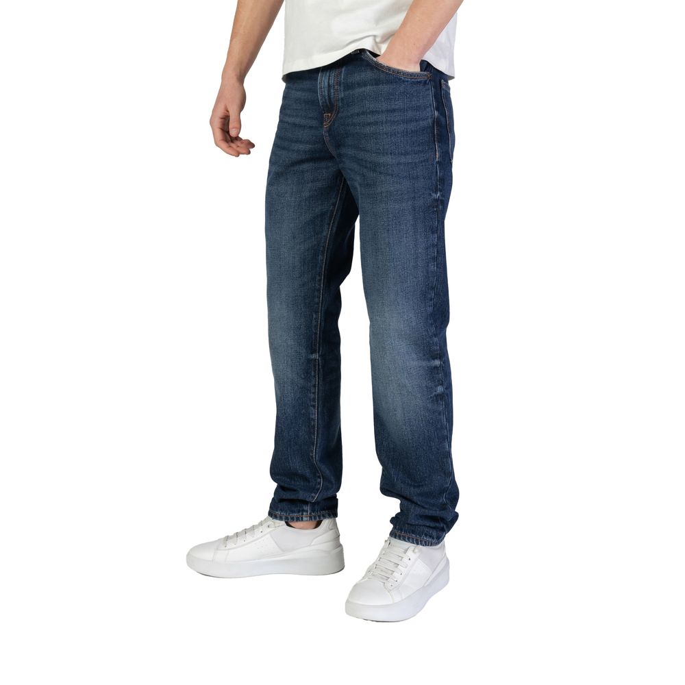 Hugo Boss Blue Cotton Jeans & Pant