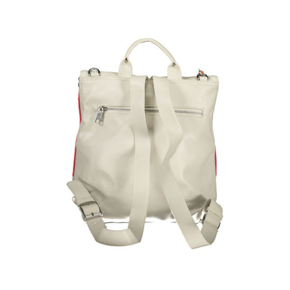 Desigual White Polyethylene Backpack