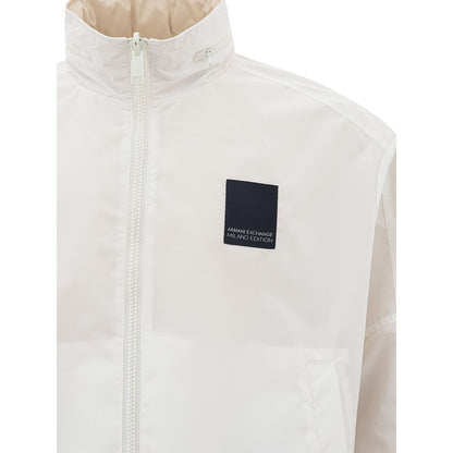 Armani Exchange Beige Polyamide Jacket for the Modern Man