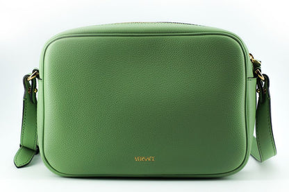 Versace Bolso bandolera cámara de piel de becerro verde menta